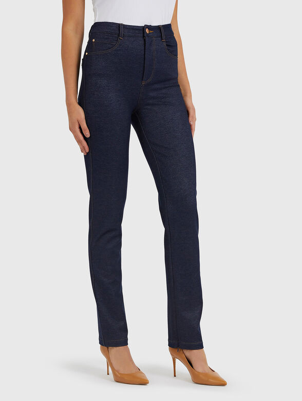 Pants with denim texture - 1