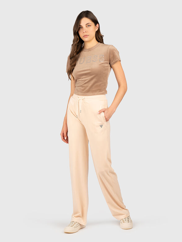 Velvet sports trousers  - 4