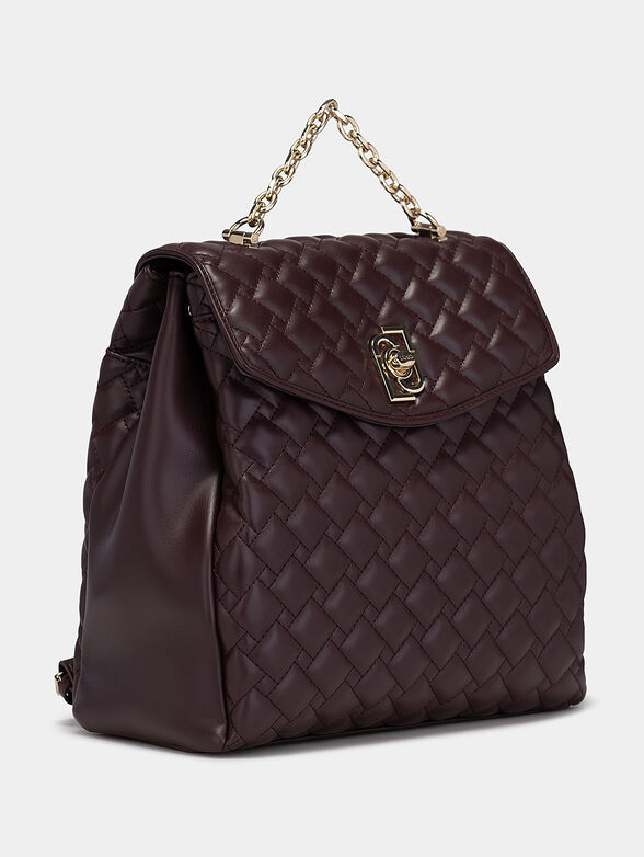 Black backpack with quilted effect - 3