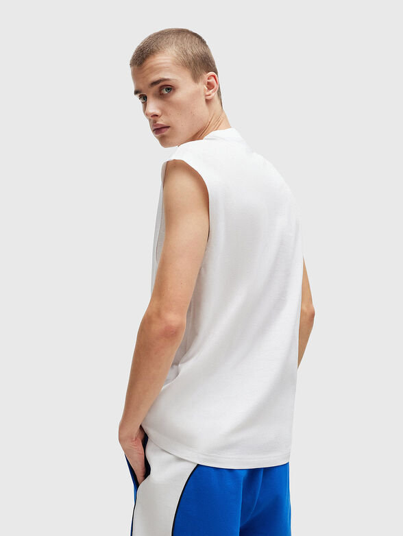 Sleeveless cotton T-shirt - 3