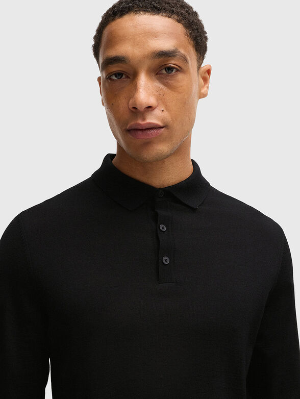 LANCIONE slim-fit wool sweater - 4