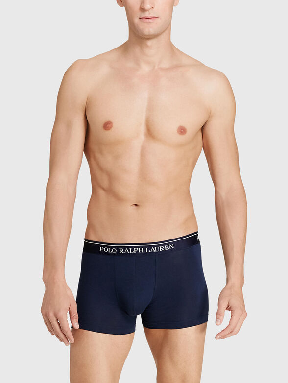 Set of three pairs of dark blue boxers  - 2