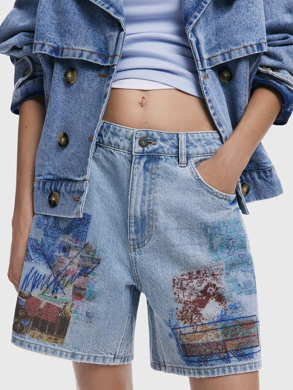 INIDAN denim shorts - 4