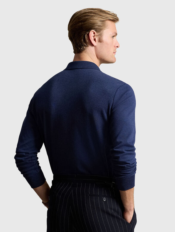 Navy blue polo shirt - 3