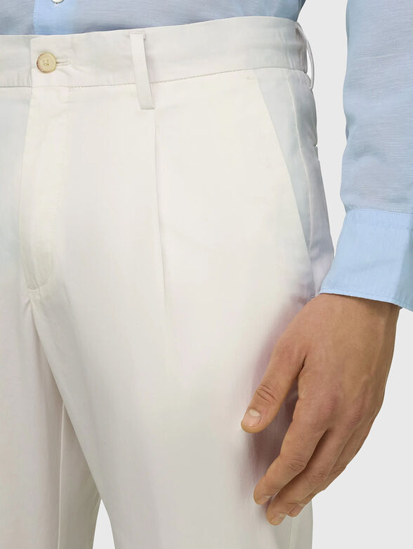 White straight-leg trousers - 3