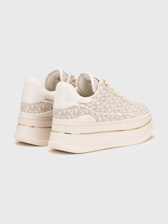 HAYES logo platform sneakers - 3