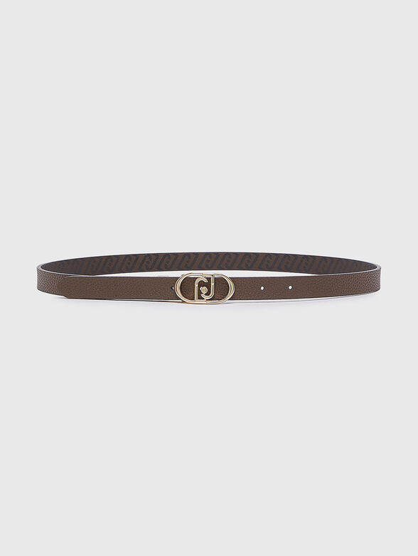 Brown eco leather belt - 2
