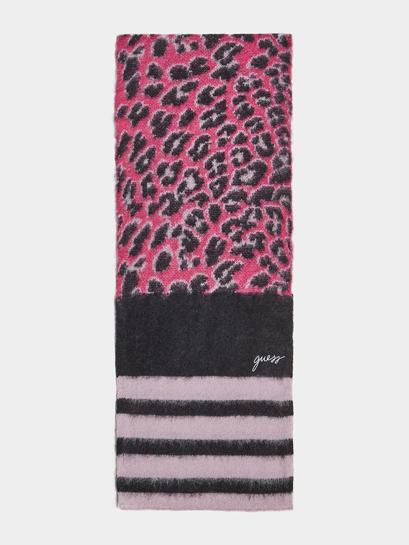 Scarf with animal print - 3
