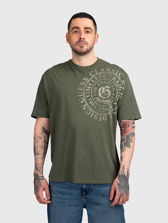 T-shirt with contrast logo print - 1