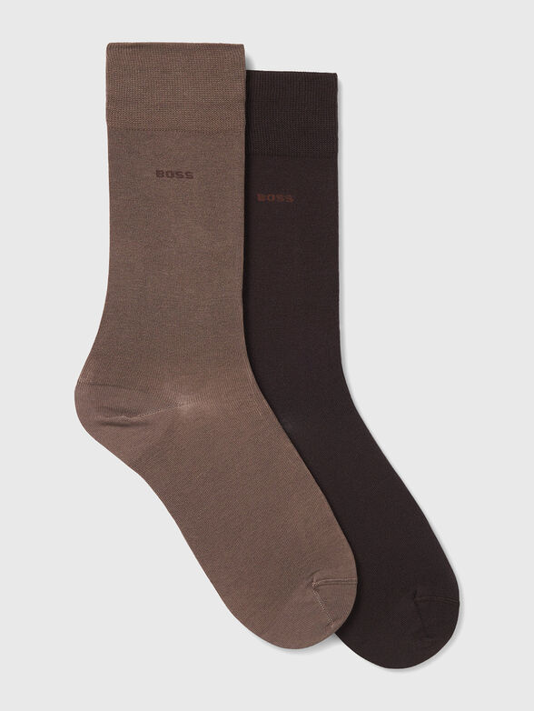 Set of two pairs of socks with logo - 1