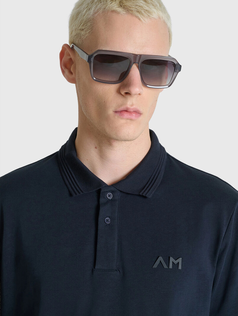 Short sleeved cotton polo shirt - 3