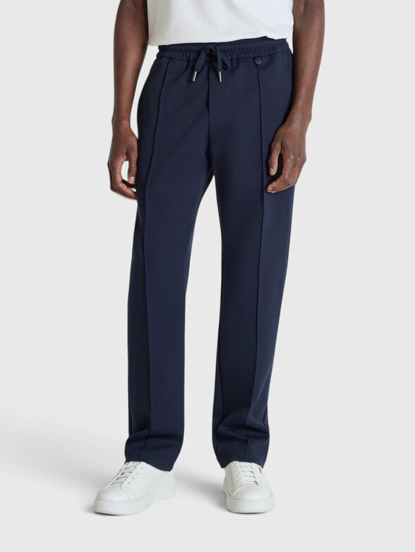 Cotton-blend athletic trousers - 1