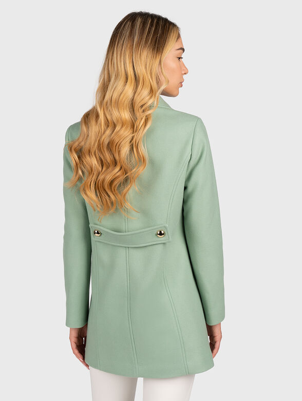 Black double-breasted coat - 2