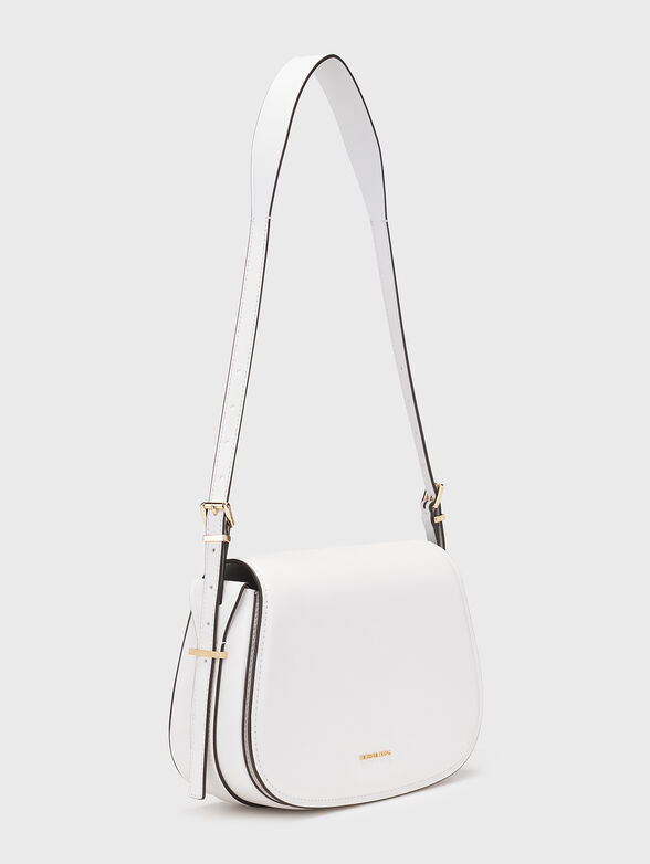 Black leather bag with logo - 2