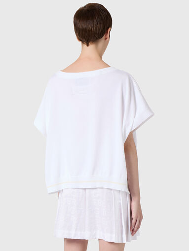 Oversized sweater with short sleeves - 3