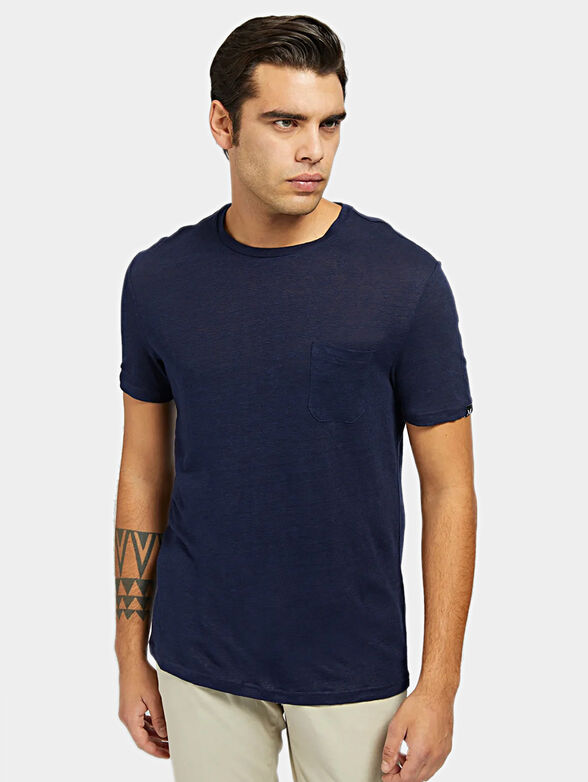 T-shirt in dark blue - 1