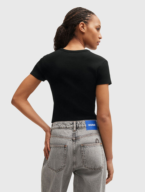 Short T-shirt with logo detail - 3