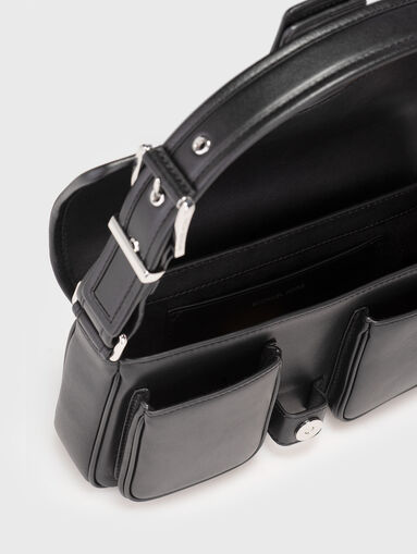 Small leather bag with silver details - 5