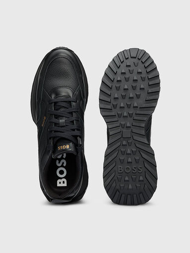 GORE-TEX black leather shoes - 5
