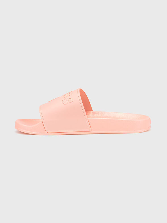 Beach slippers with logo in black - 4