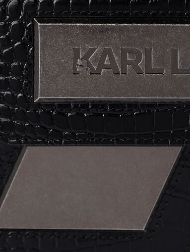 K/ESSENTIAL black bag with croc texture - 5