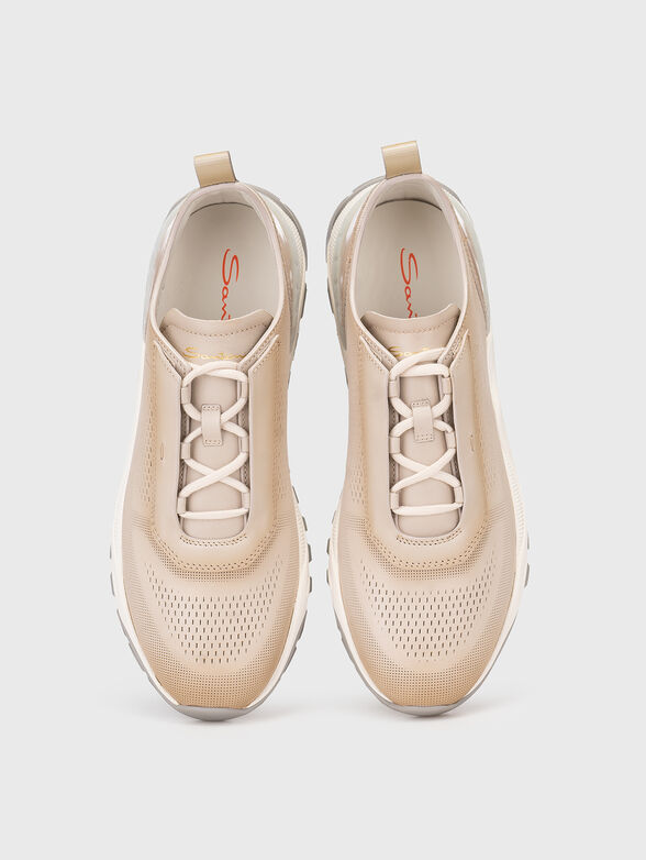 Beige sports shoes - 5