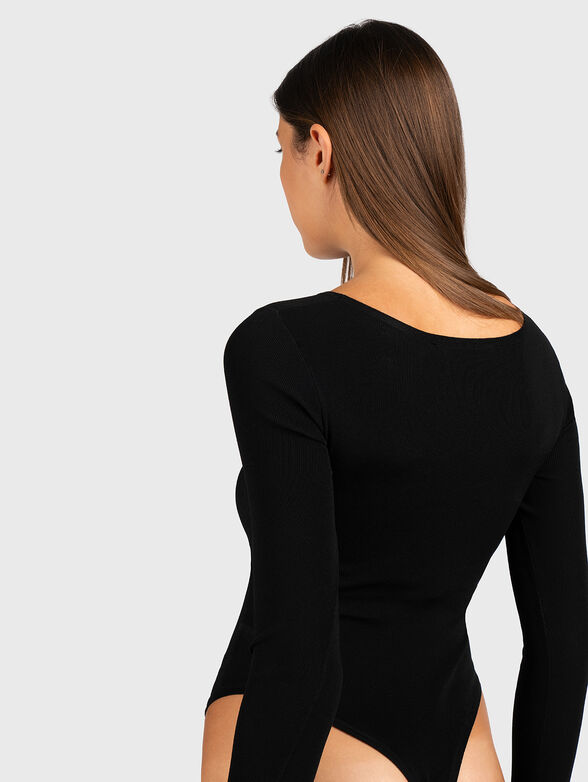 Black long sleeve bodysuit - 3