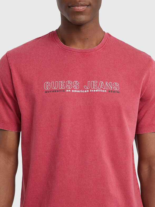 Cotton T-shirt with oval neckline - 4