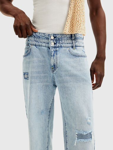 Jeans with patches  - 4
