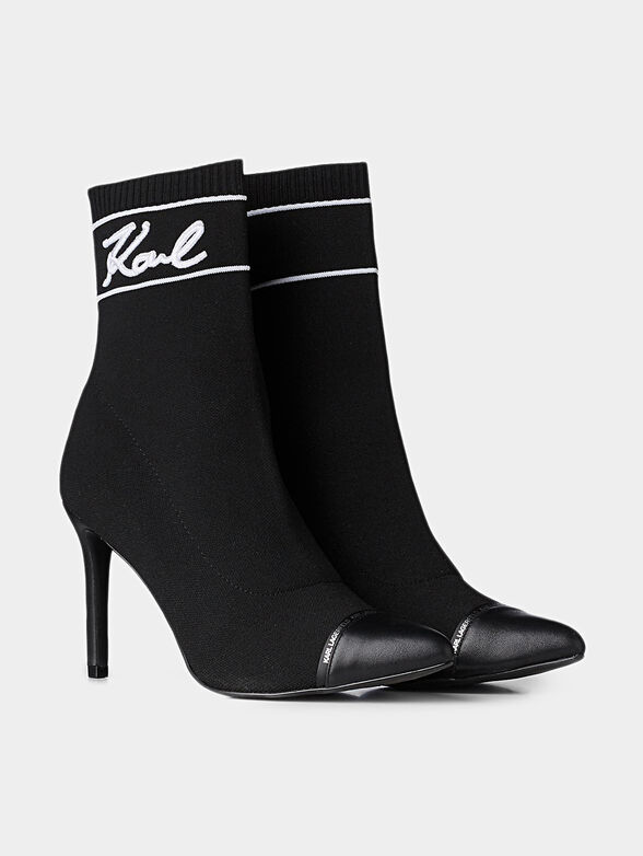 PANDARA ankle boots with embroidered logo - 1
