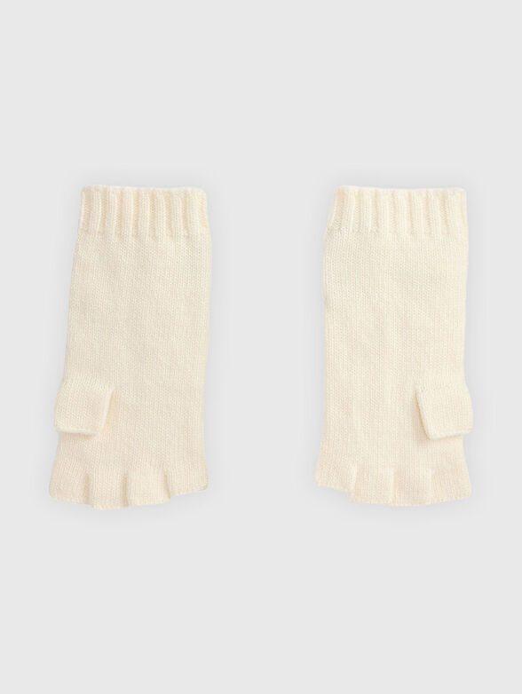 Wool cashmere blend fingerless gloves - 2