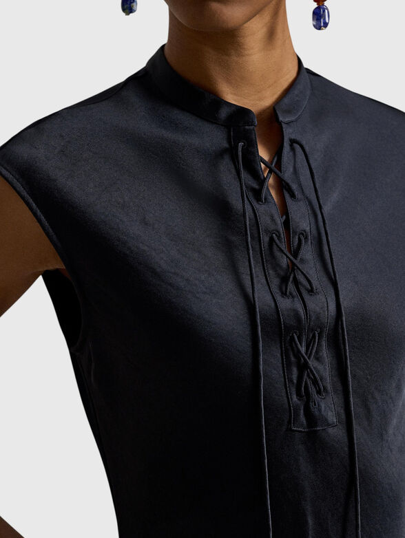 Satin-effect dress - 4