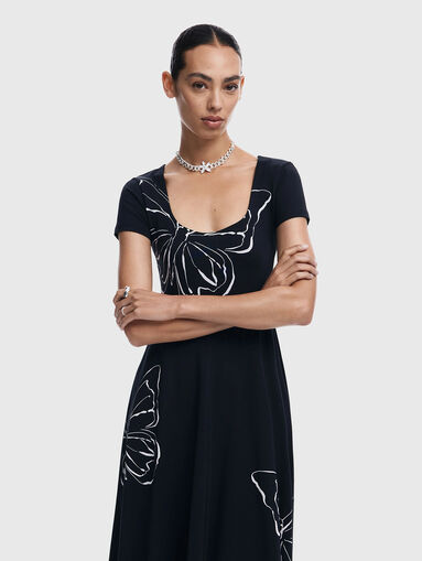 RALEIGH black dress with print - 4