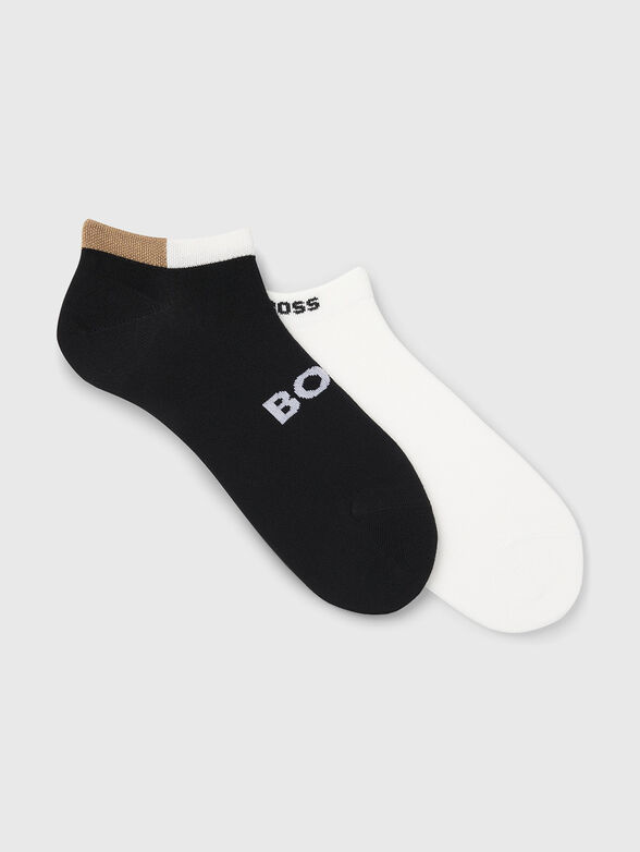 Set of two pairs of socks with a logo - 1