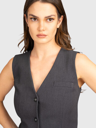 JOANDRA PERFECT Button-Up Vest - 4