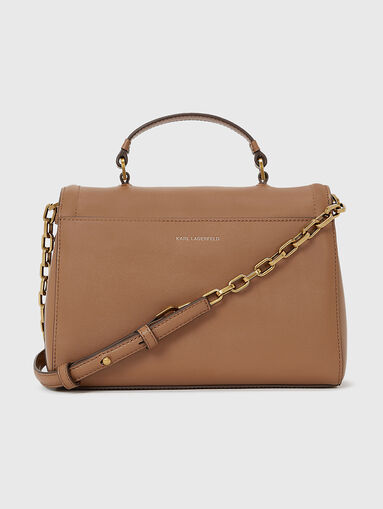 Leather bag with logo detail - 3