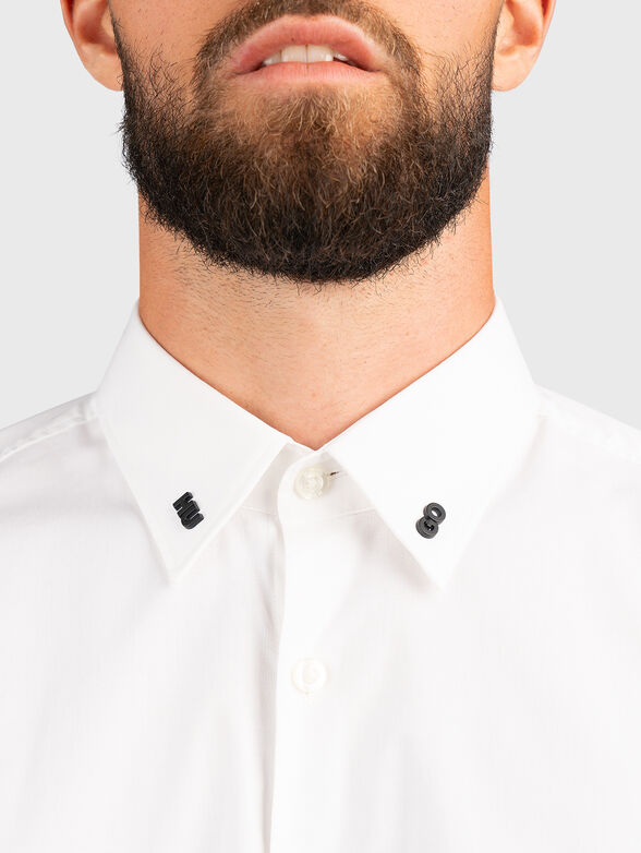 ERMO black cotton blend shirt - 3