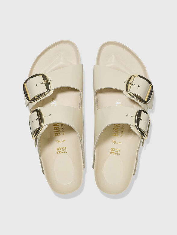 ARIZONA leather slippers with buckle - 4