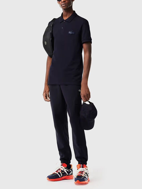 Quilted logo badge polo shirt  - 2