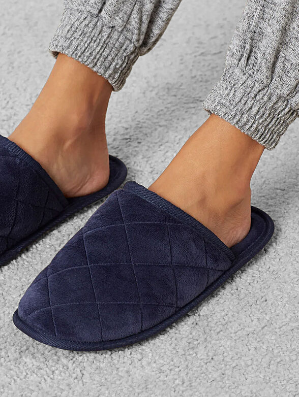 WARM COMFY blue slippers - 2