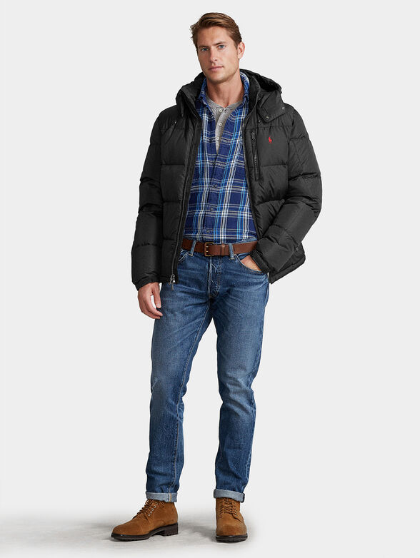 Padded jacket with removable hood - 2
