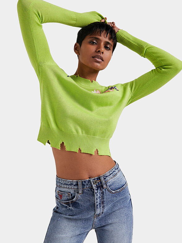 JULIA green sweater  - 5