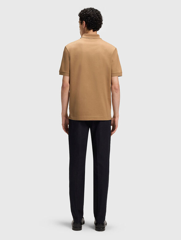 Cotton polo shirt with logo - 3
