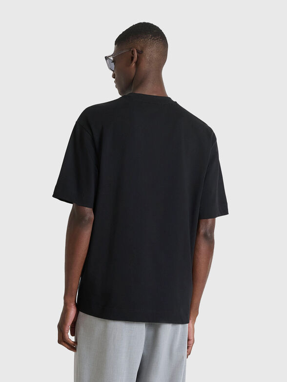Black cotton T-shirt - 2