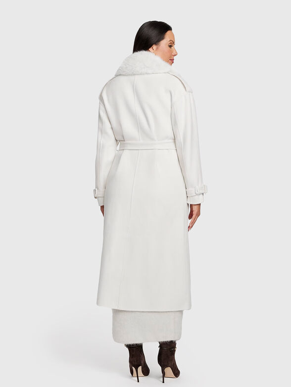 ELLA wool coat with waist belt - 3
