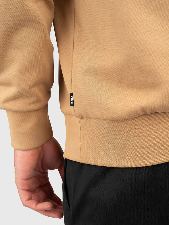 Cotton sweatshirt with front logo - 4