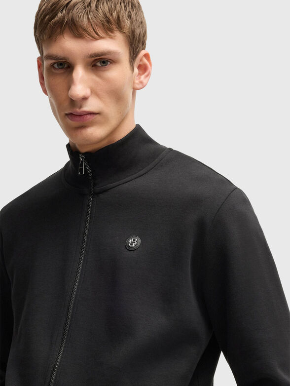 Sweatshirt with zip and logo - 4