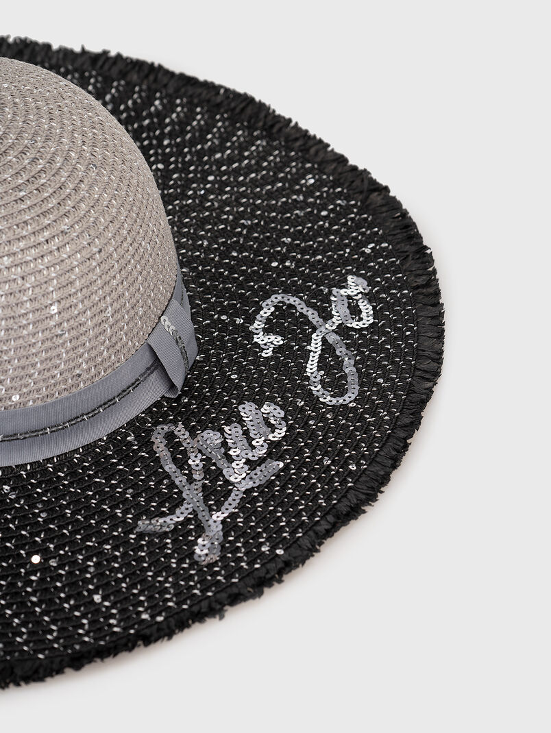 Logo detail straw hat  - 3