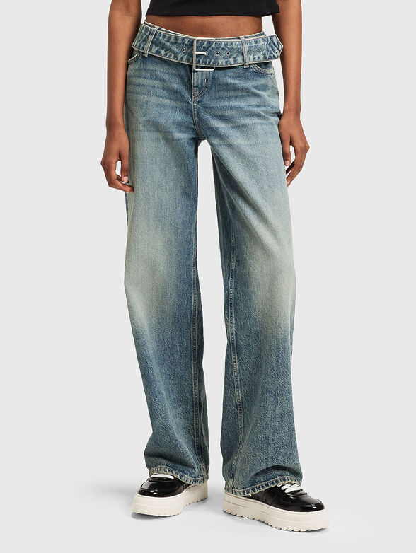 Jeans with worn effect - 1