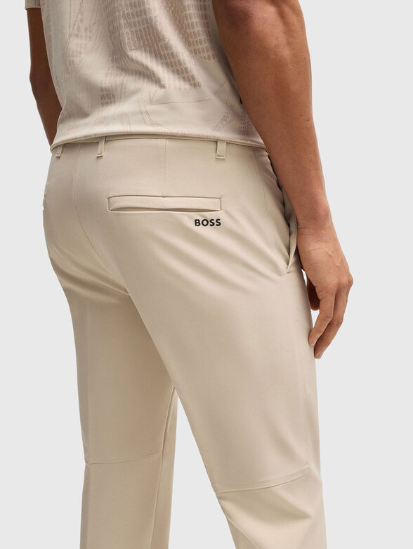 Straight trousers with logo - 3